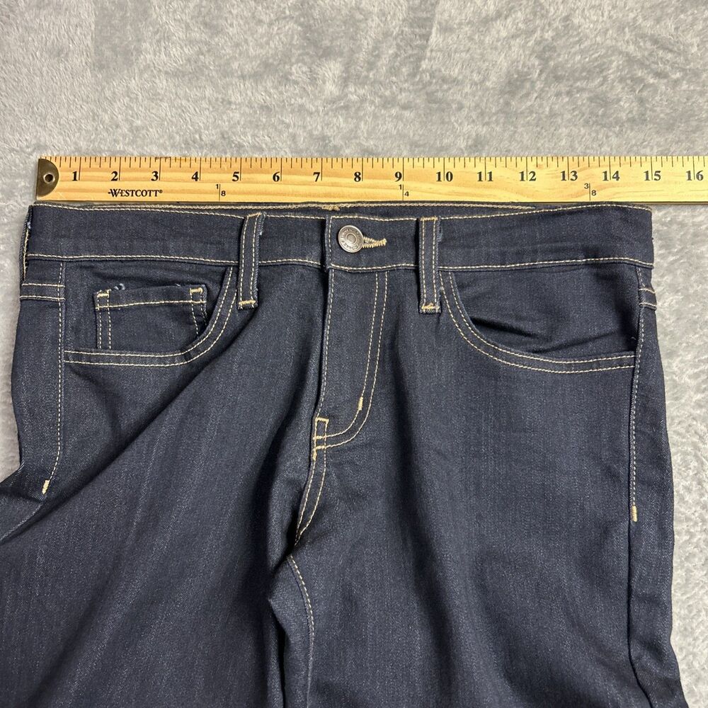 Flying Monkey Womens Jeans Dark Wash Sz. 28 Relaxed Stretch Straight Leg Capri - Picture 5 of 16